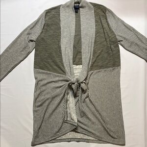 Daytrip Women’s Open Front Duster Length Cardigan Sweater Sz L